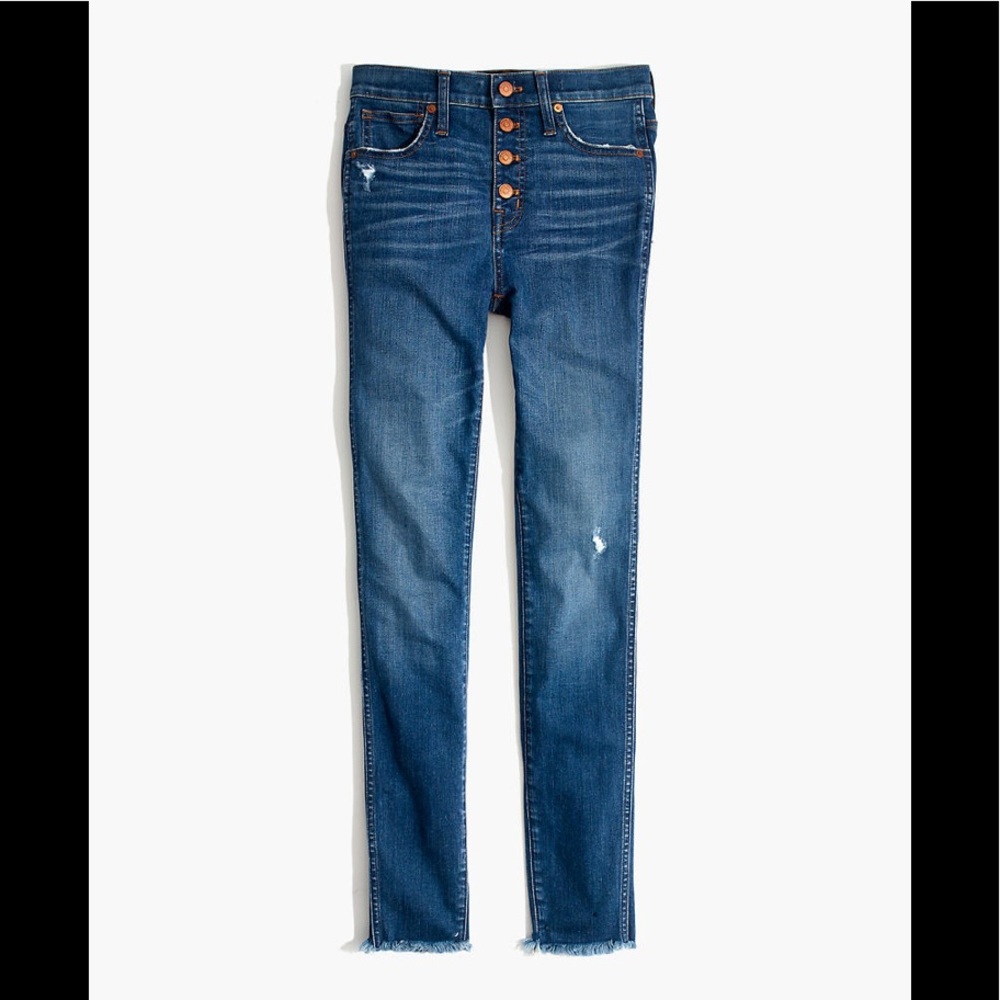 Madewell 10" High-Rise Skinny Jeans in Hanna Wash